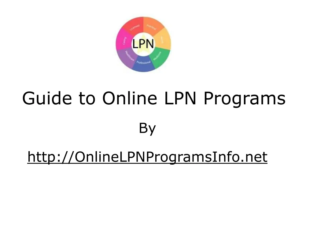 guide to online lpn programs