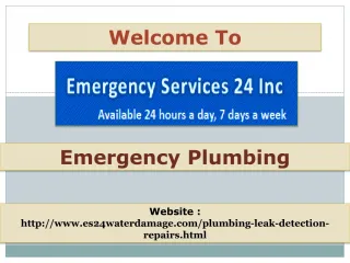 Emergency Plumbing - slide 1