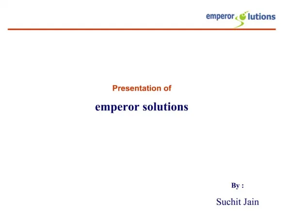 Download Brochure - EMPEROR SOLUTIONS