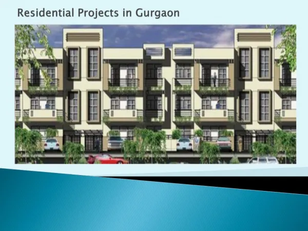 Residential projects in gurgaon