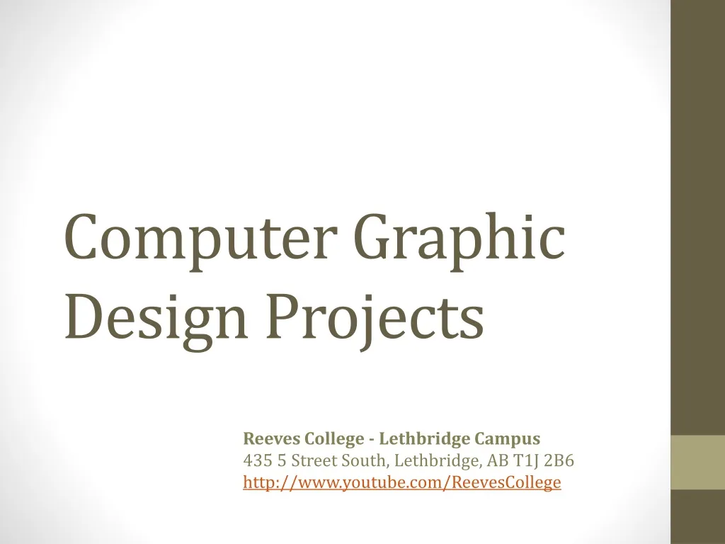 computer graphic design projects