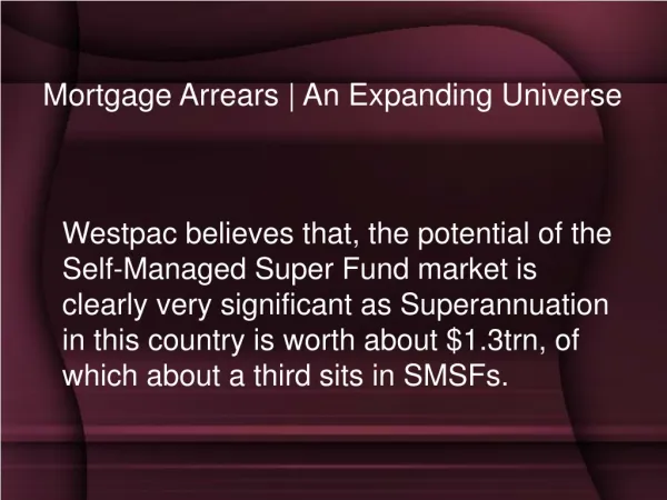 Mortgage Arrears | An Expanding Universe