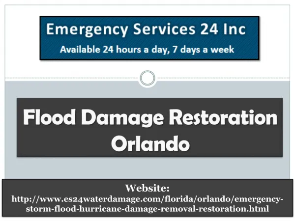 Flood Damage Restoration Orlando