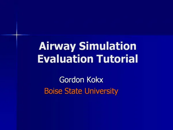 Airway Simulation Evaluation Tutorial