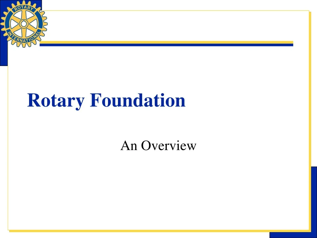rotary foundation
