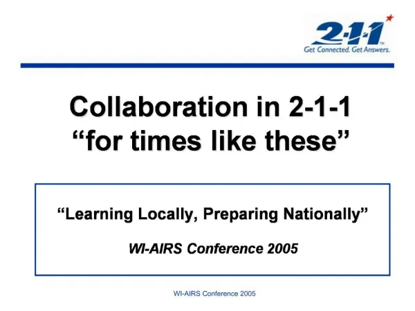 Collaboration in 2-1-1