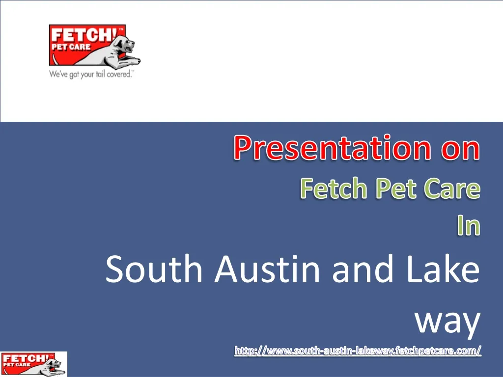 presentation on fetch pet care in south austin