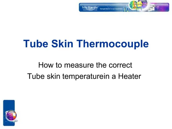 Tube Skin Thermocouple
