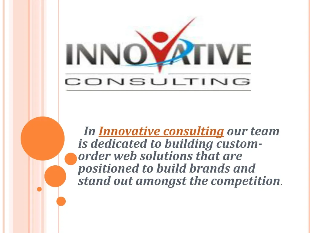 in innovative consulting our team is dedicated