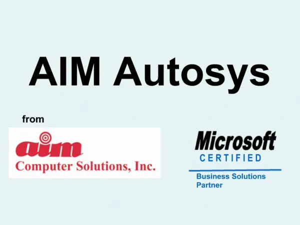 AIM Autosys
