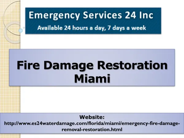 Fire Damage Restoration Miami