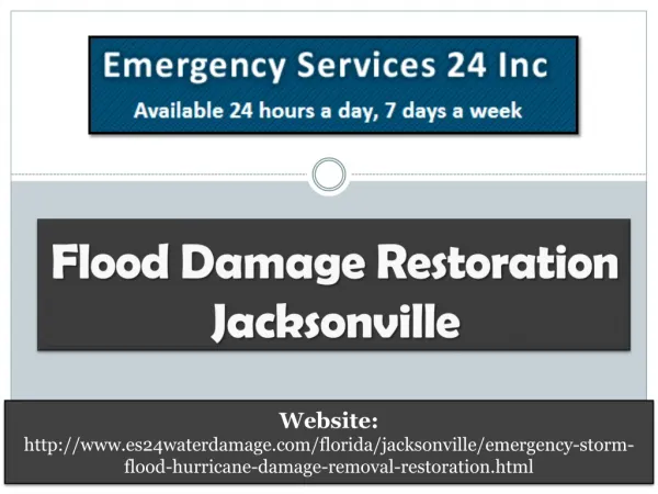 Flood Damage Restoration jacksonville
