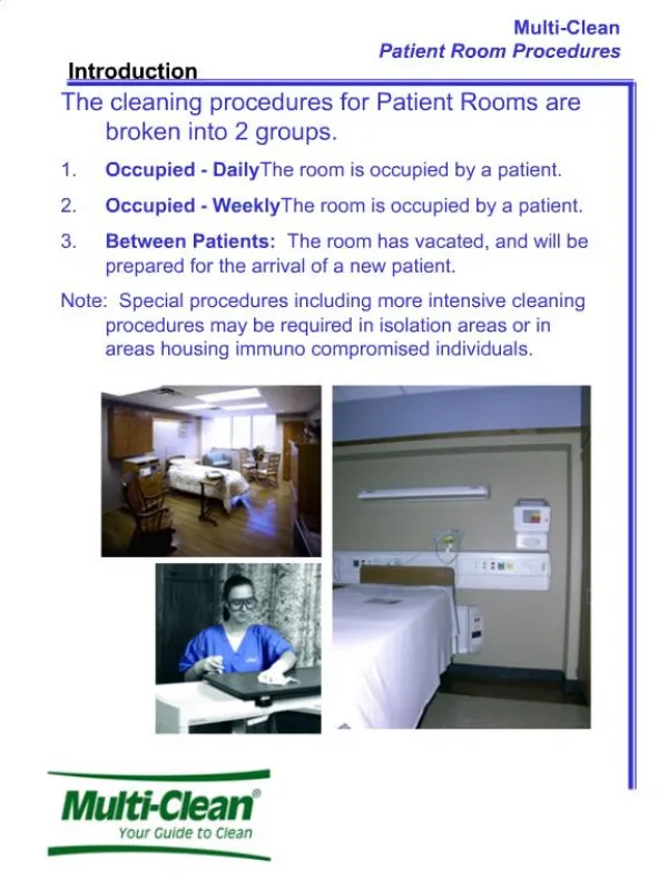Healthcare patient rooms