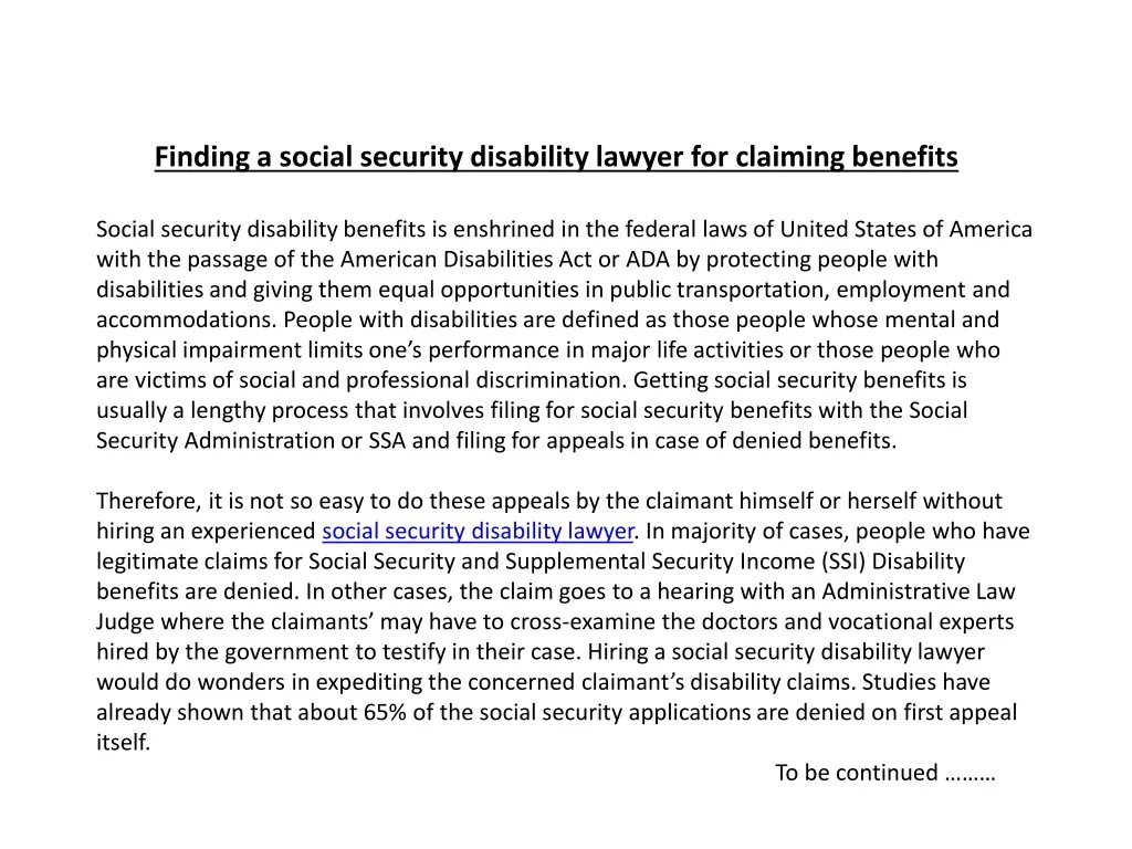 finding a social security disability lawyer for claiming benefits