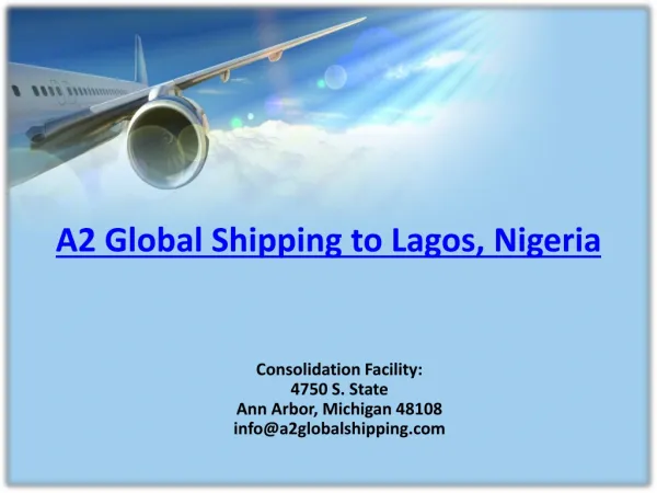 Air Cargo Freight Rates USA to Nigeria