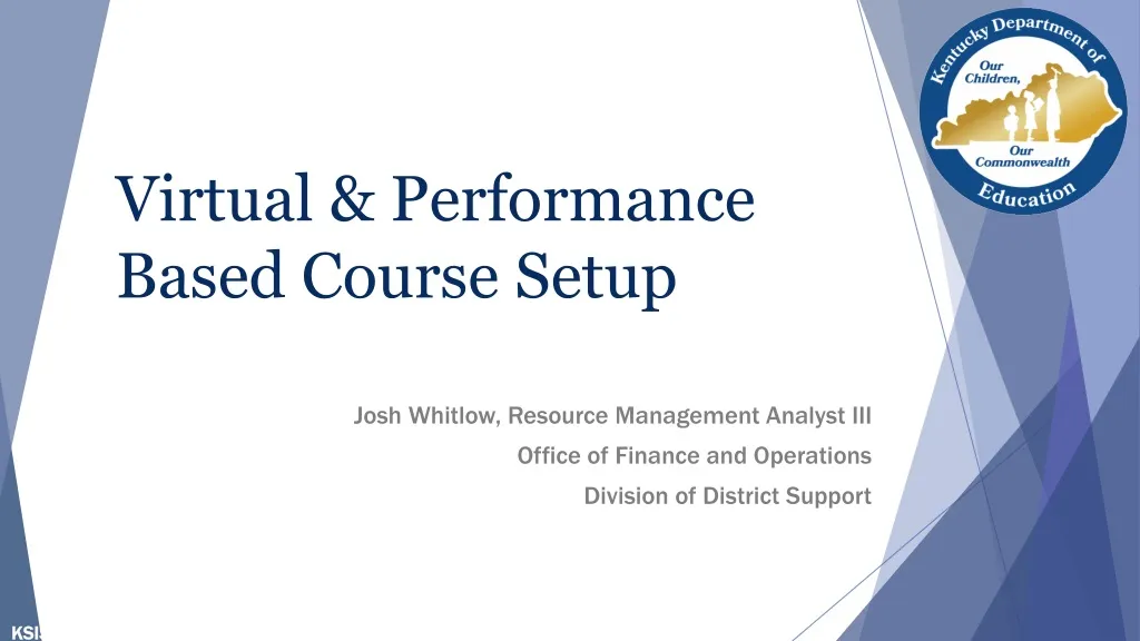 virtual performance based course setup