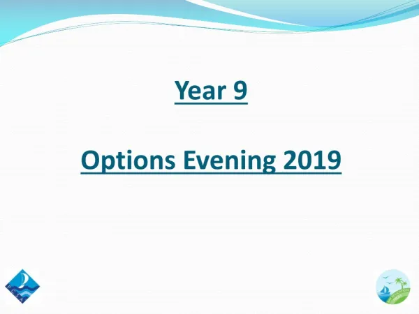 Year 9 Options Evening 2019