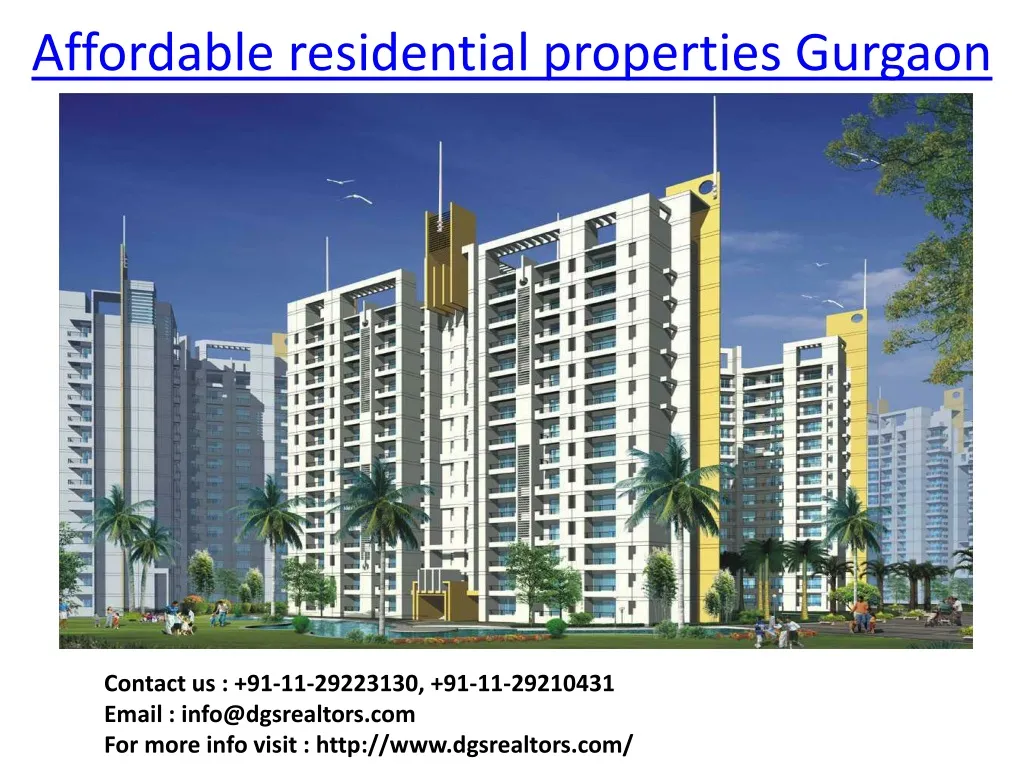 affordable residential properties gurgaon