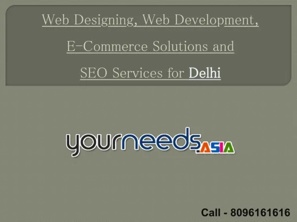 SEO Services Delhi, India, E-Commerce Web Portal Development