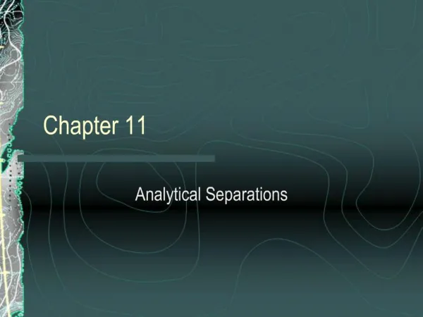 Analytical Separations