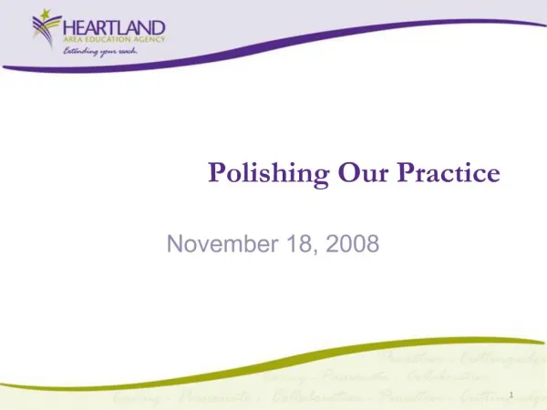 Polishing Our Practice