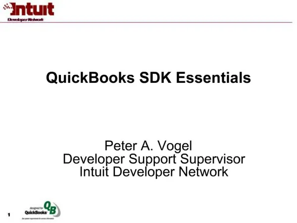 QuickBooks SDK Essentials