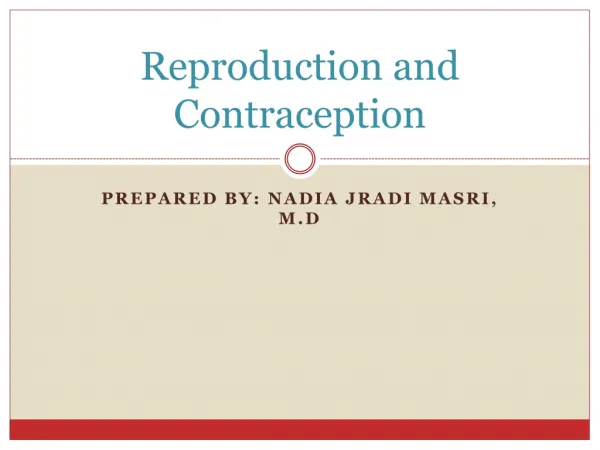 Reproduction and Contraception