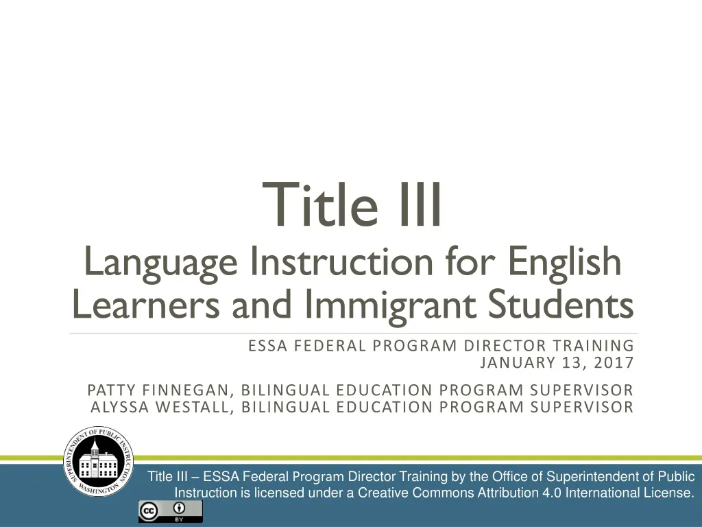 title iii language instruction for english learners and immigrant students