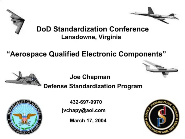 Aerospace Qualified Electronic Components