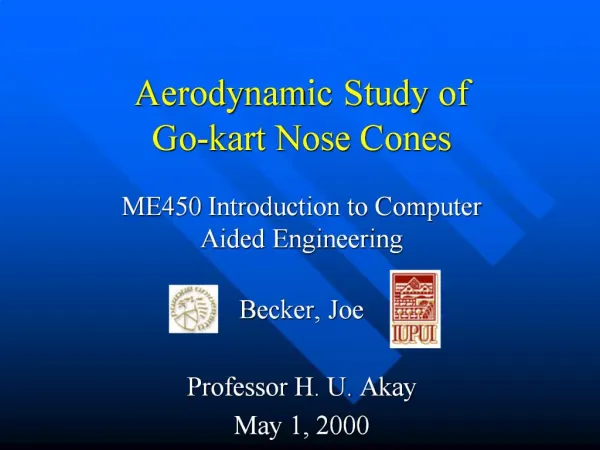 Aerodynamic Study of Go-kart Nose Cones
