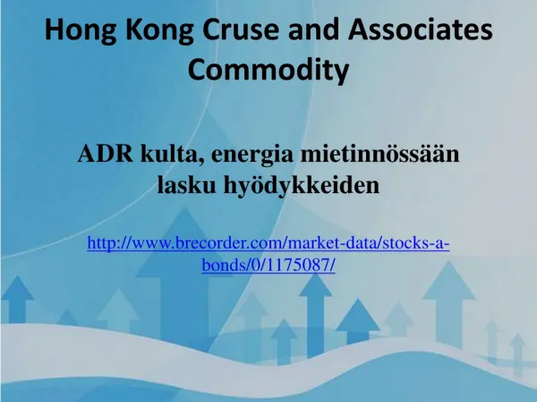 Hong Kong Cruse and Associates Commodity