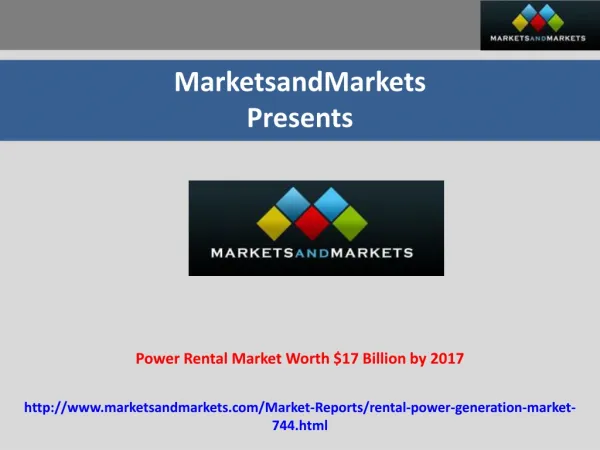Power Rental Market (2012 – 2017)