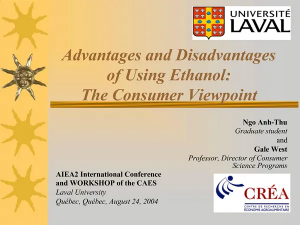 Advantages and Disadvantages of Using Ethanol: The Consumer ...