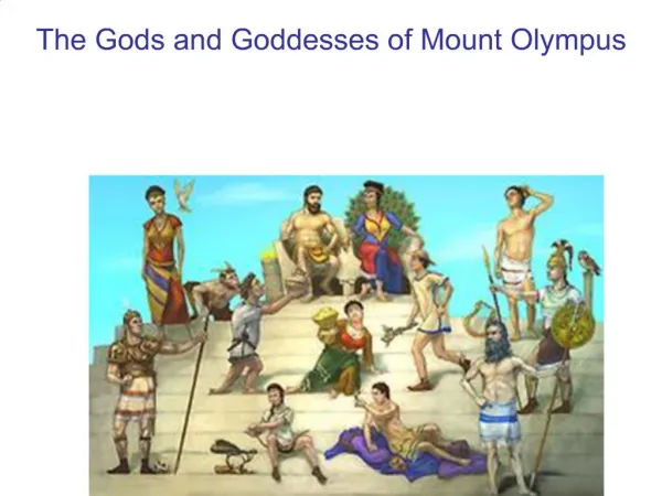 The Gods and Goddesses of Mount Olympus
