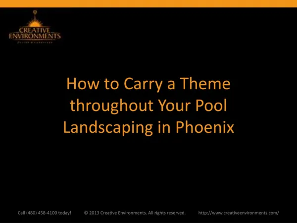 How to Carry a Theme throughout Your Pool Landscaping in Pho
