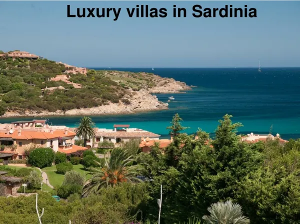 Luxury villas in Sardinia