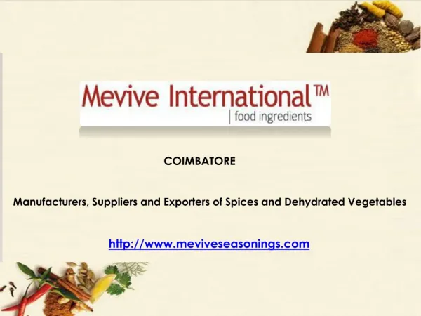 Dehydrated Vegetables Supplier & Exporter from India