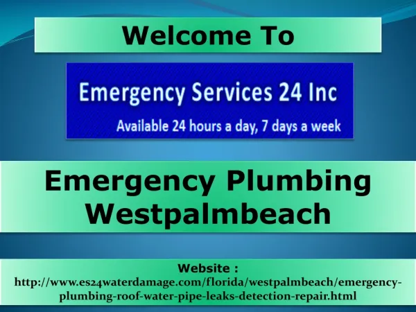 Emergency Plumbing Westpalmbeach