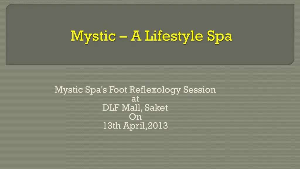 mystic a lifestyle spa