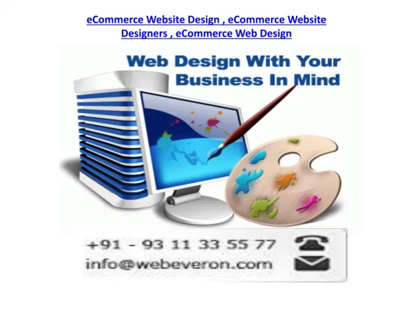 Ecommerce Web Design India