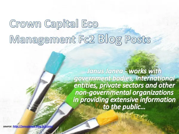Crown Capital Eco Management Fc2 Blog Posts