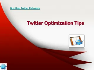 Twitter Optimization Tips - slide 1