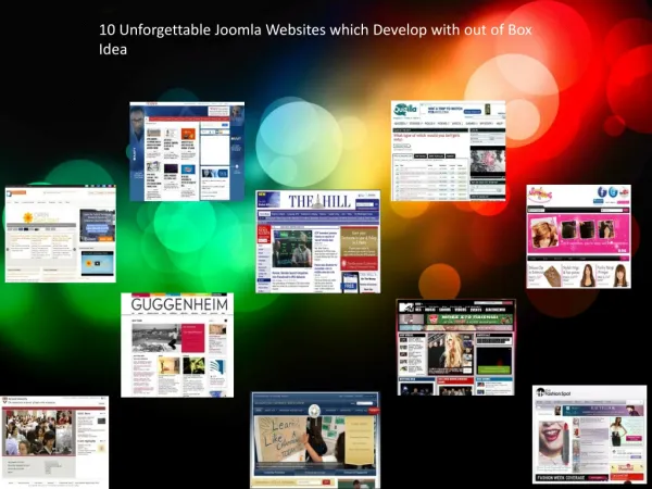 10 Unforgettable Joomla Websites which Develop with out of B