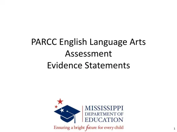 PARCC English Language Arts Assessment Evidence Statements