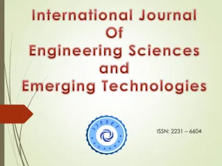 Call for Paper:International Journal:IJESET - slide 1