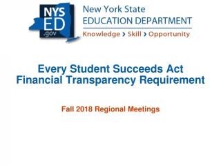 Every Student Succeeds Act Financial Transparency Requirement - slide 1