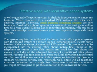 office phone system - slide 1