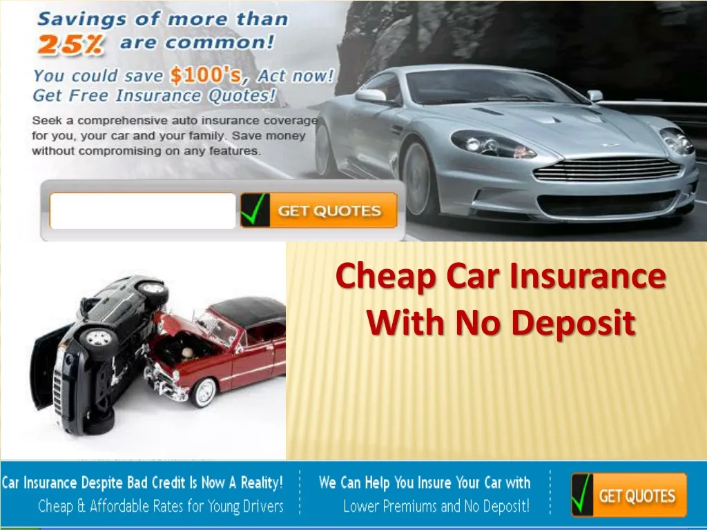 cheap car insurance with no deposit