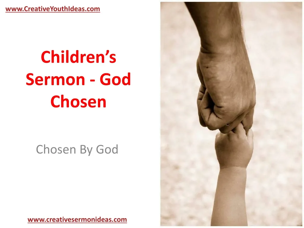 children s sermon god chosen