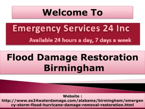 Flood Damage Restoration Birmingham